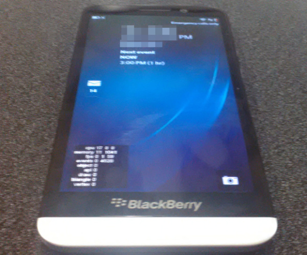 تصویری از BlackBerry A10 با صفحه نمایش 5 اینچی لیک شد