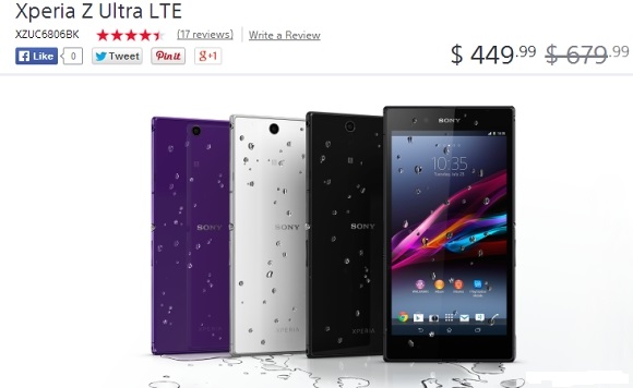 کاهش  شدید قیمت  Sony Xperia Z Ultra - تکفارس 