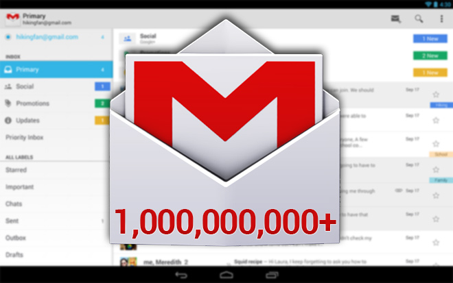 اپلیکیشن Gmail رکورد ۱ میلیارد دانلود را ثبت کرد - تکفارس 