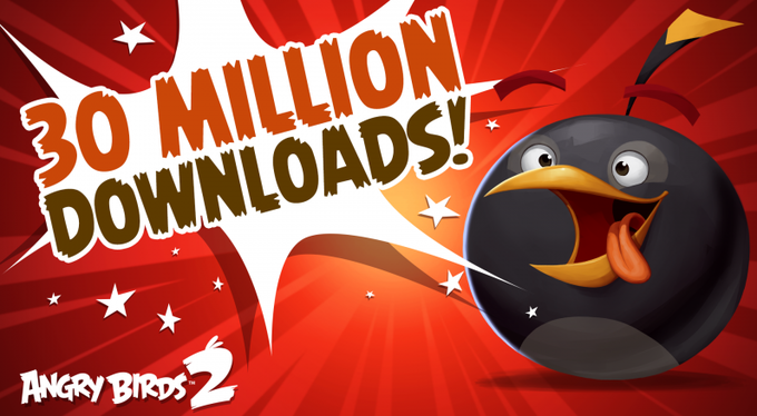 Angry Birds 2: بیش از ۳۰ میلیون بار دانلود تنها در عرض دو هفته - تکفارس 