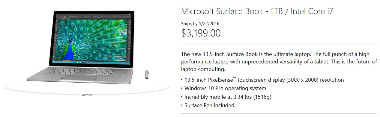 Surface Book برای پیشخرید در دسترس قرار گرفت - تکفارس 
