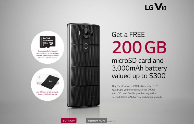 پیشنهاد فوق العاده LG به خریداران LG V10 - تکفارس 