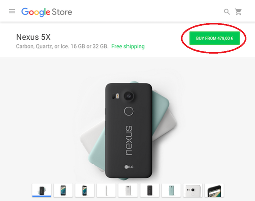 Nexus 5X برای پیشخرید در اروپا در دسترس قرار گرفت - تکفارس 