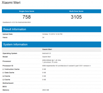 گوشی Xiaomi Meri در بنچمارک های Geekbench و AnTuTu رویت شد - تکفارس 