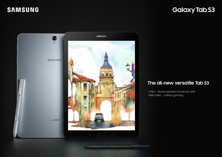 Samsung Galaxy Tab S3 با قلم S-Pen معرفی شد - تکفارس 