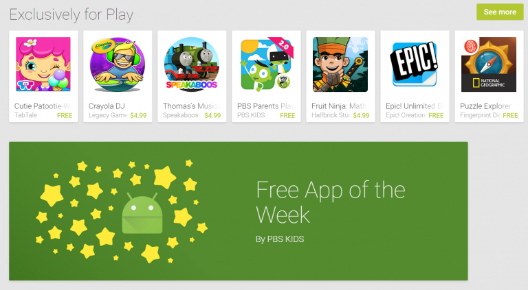 گوگل بخش برنامه ی رایگان هفته را به Play Store اضافه کرد - تکفارس 