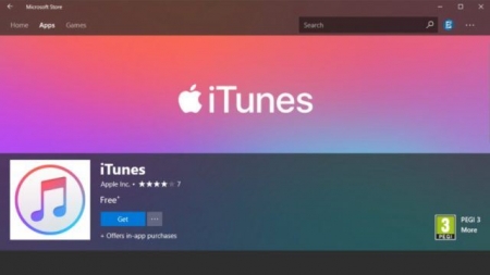 برنامه iTunes شرکت اپل برای ویندوز ۱۰ هم اکنون در فروشگاه مایکروسافت قابل دریافت می‌باشد - تکفارس 