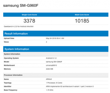 اندروید ۸٫۱ برای S9 سامسونگ در دست توسعه است - تکفارس 