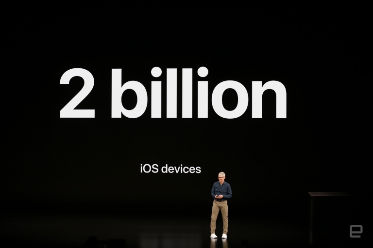کنفرانس اپل ۲۰۱۸ | نزدیک به دو میلیارد دستگاه مجهز به سیستم عامل ios می‌باشند - تکفارس 