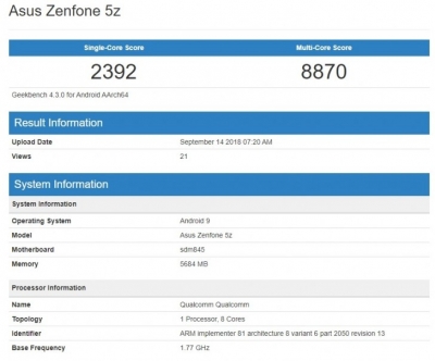 گوشی ایسوس Zenfone 5z به احتمال زیاد به زودی اندروید ۹ پای را دریافت خواهد کرد - تکفارس 