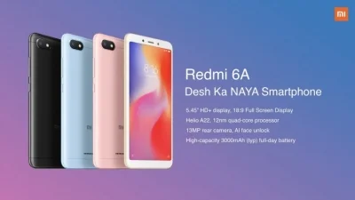 گوشی‌های شیائومی Redmi 6 و Redmi 6A به بازار کشور هندوستان رسیدند - تکفارس 