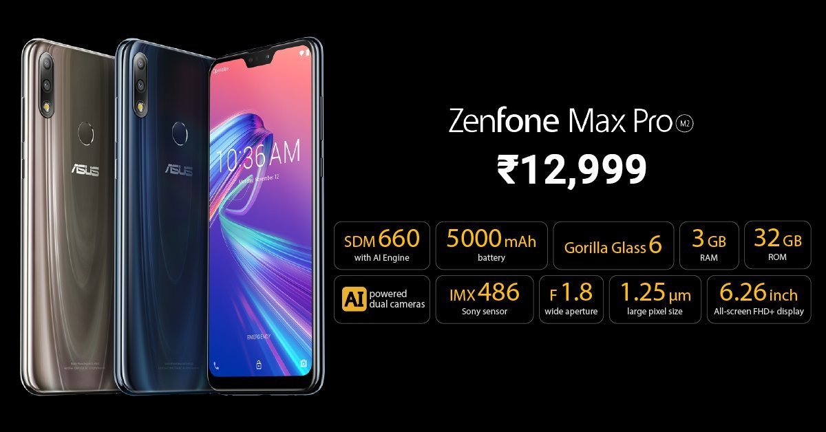 Asus ZenFone Max Pro M2 و ZenFone Max M2 رسماً معرفی شدند - تکفارس 