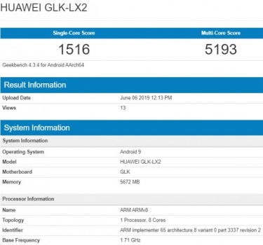 مشخصات گوشی Huawei nova 5i - تکفارس 