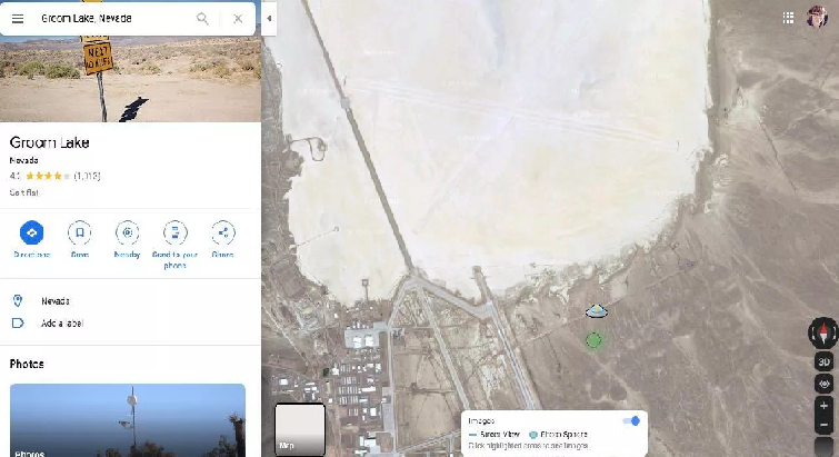 گوگل آیکون بامزه یوفو را به نقشه خود در منطقه ۵۱ اضافه کرد - تکفارس 