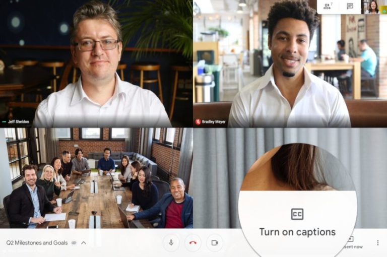 گوگل قابلیت Live Captions را به اپلیکیشن Hangouts Meet اضافه نمود - تکفارس 