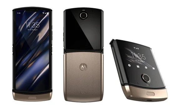 رندر جدید Razr 2019 موتورولا خبر از رنگ طلایی این گوشی می‌دهد - تکفارس 