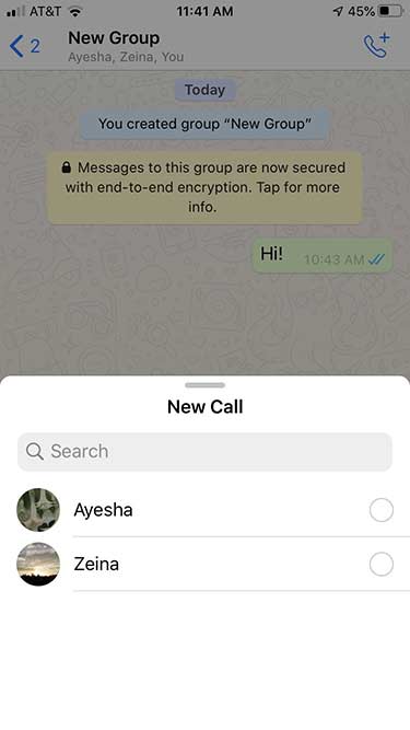 چگونه در WhatsApp تماس گروهی بگیریم؟ - تکفارس 
