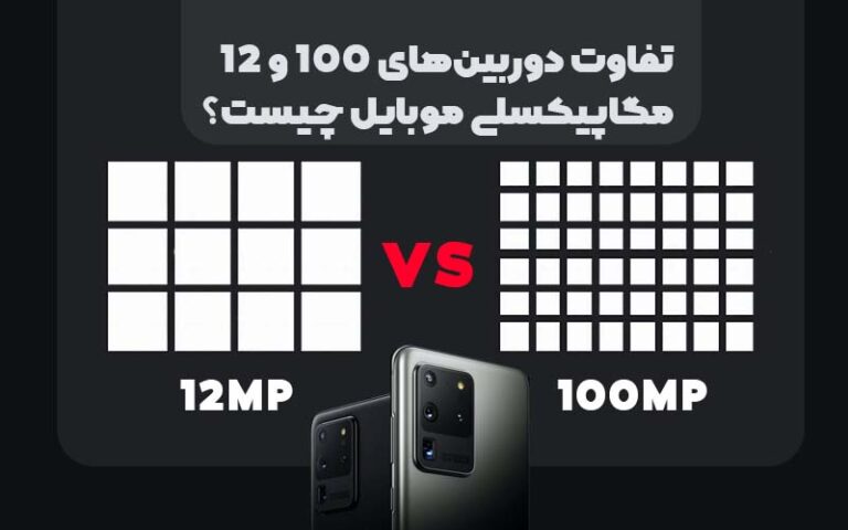 تفاوت دوربین‌ های ۱۰۰ و ۱۲ مگاپیکسلی موبایل‌‌ چیست؟
