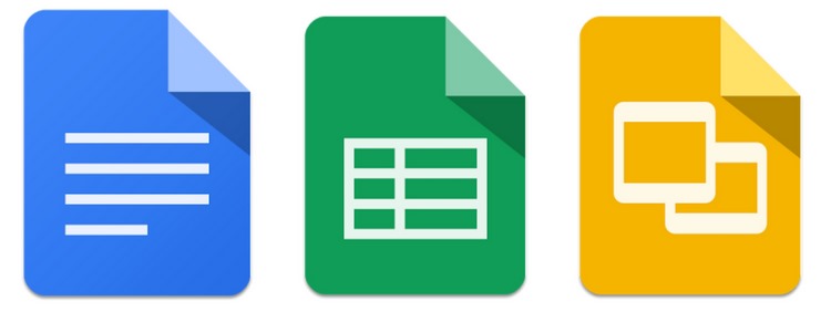 Google Docs, Sheets, Slides