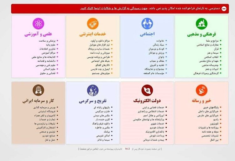 فیلترینگ ایران