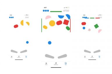 Google iOS pinball