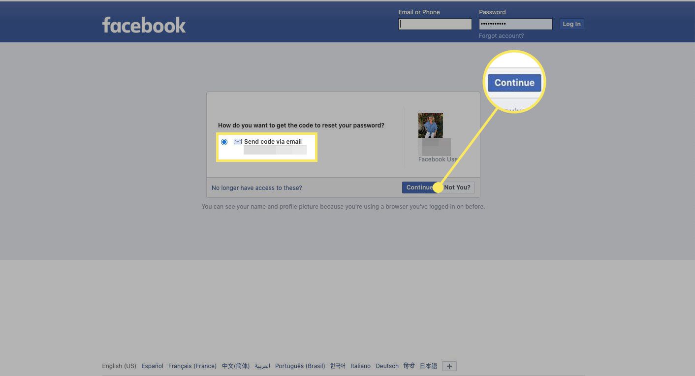 آموزش بازیابی حساب فیس بوک