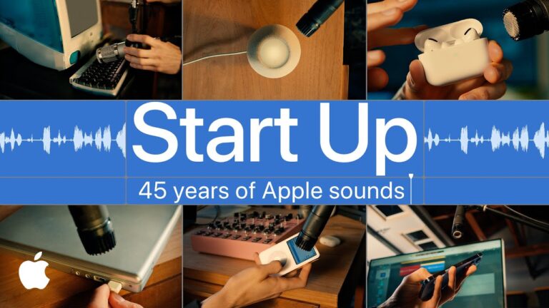 ویدیو ۴۵ سال صدای محصولات اپل