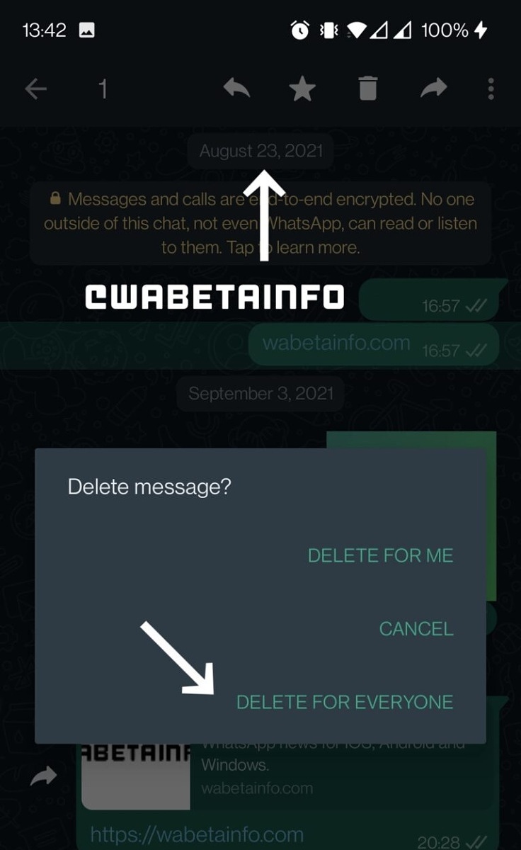 واتساپ محدودیت زمانی پاک کردن دو طرفه پیام‌ها را حذف می‌کند