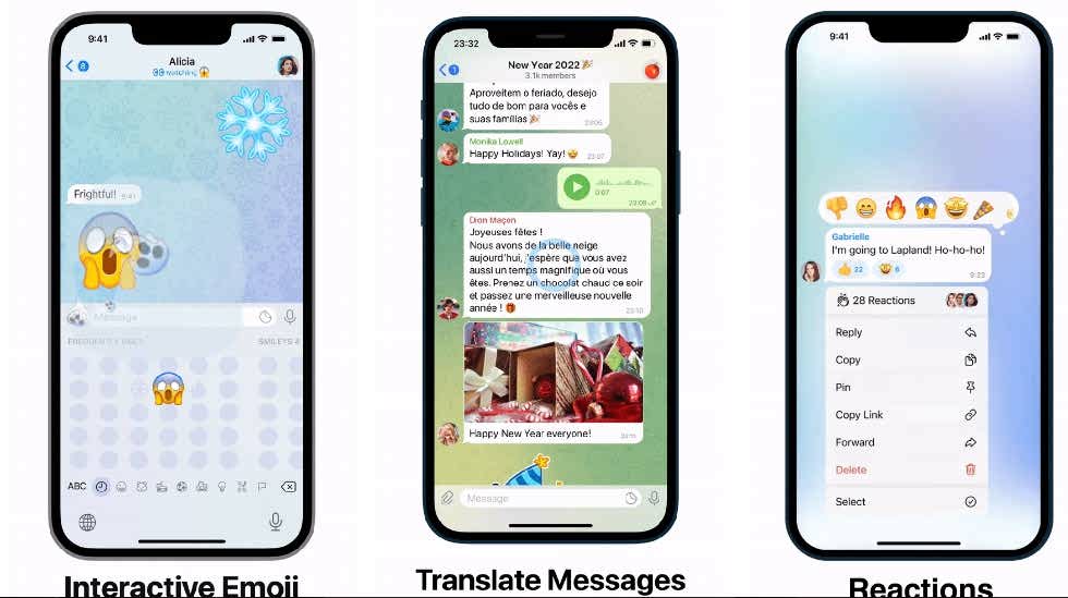 آپدیت جدید تلگرام با قابلیت‌های متنوع عرضه شد: ری اکشن به پیام‌ها، هشدار اسپویل، قابلیت ترجمه و ایموجی‌های تعاملی