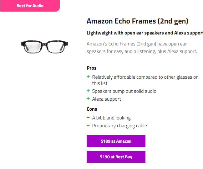 بهترین عینک های هوشمند "بهترین عینک های هوشمند در سال ۲۰۲۳"