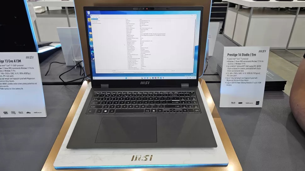 MSI  "MSI یک لپ تاپ مجهز به پردازنده میتیور لیک اینتل را در نمایشگاه Computex 2023 به نمایش گذاشت"