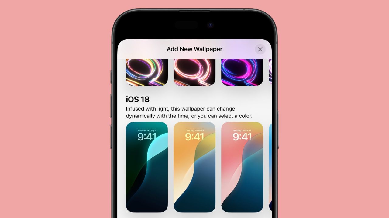 iOS 18 والپیپر پویا