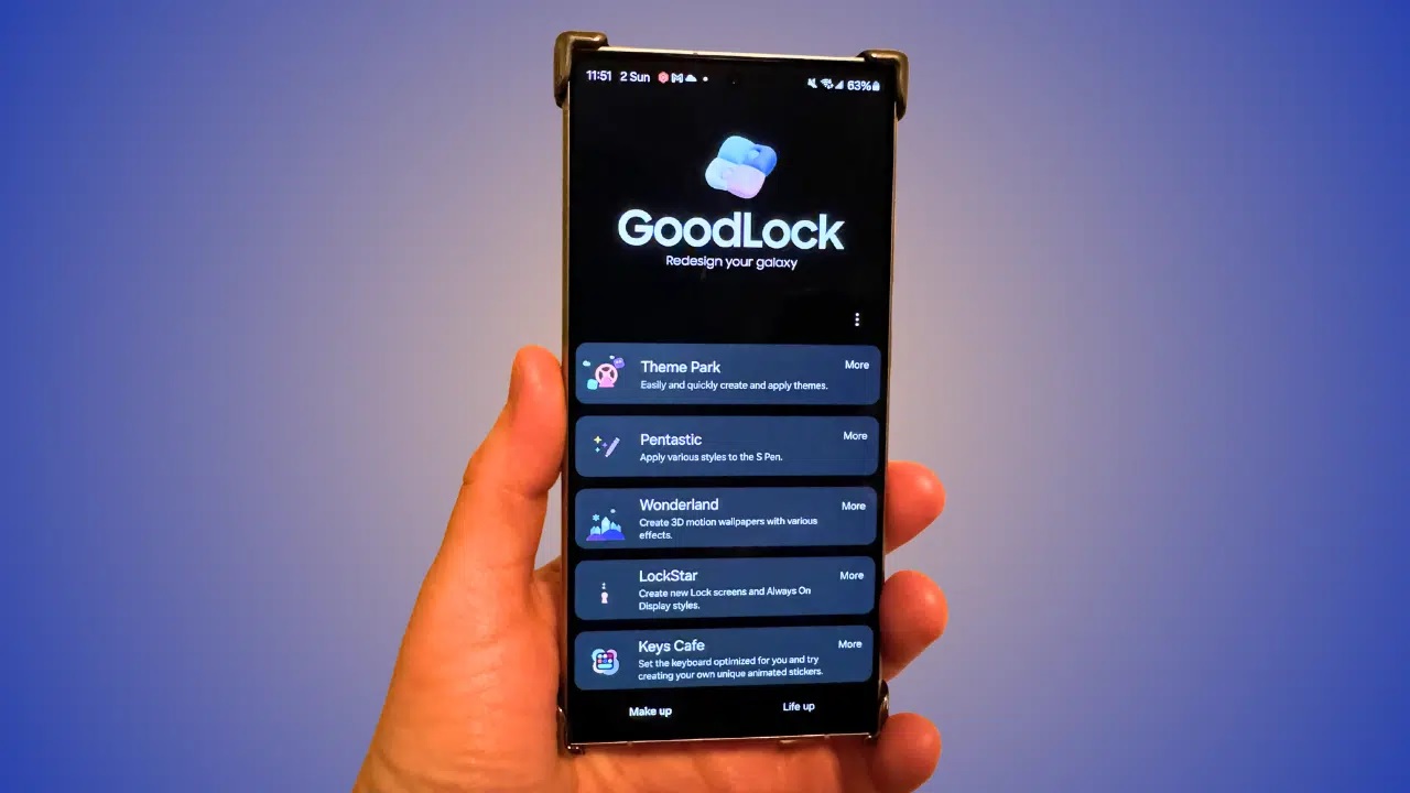 نسخه باز طراحی شده برنامه Good Lock